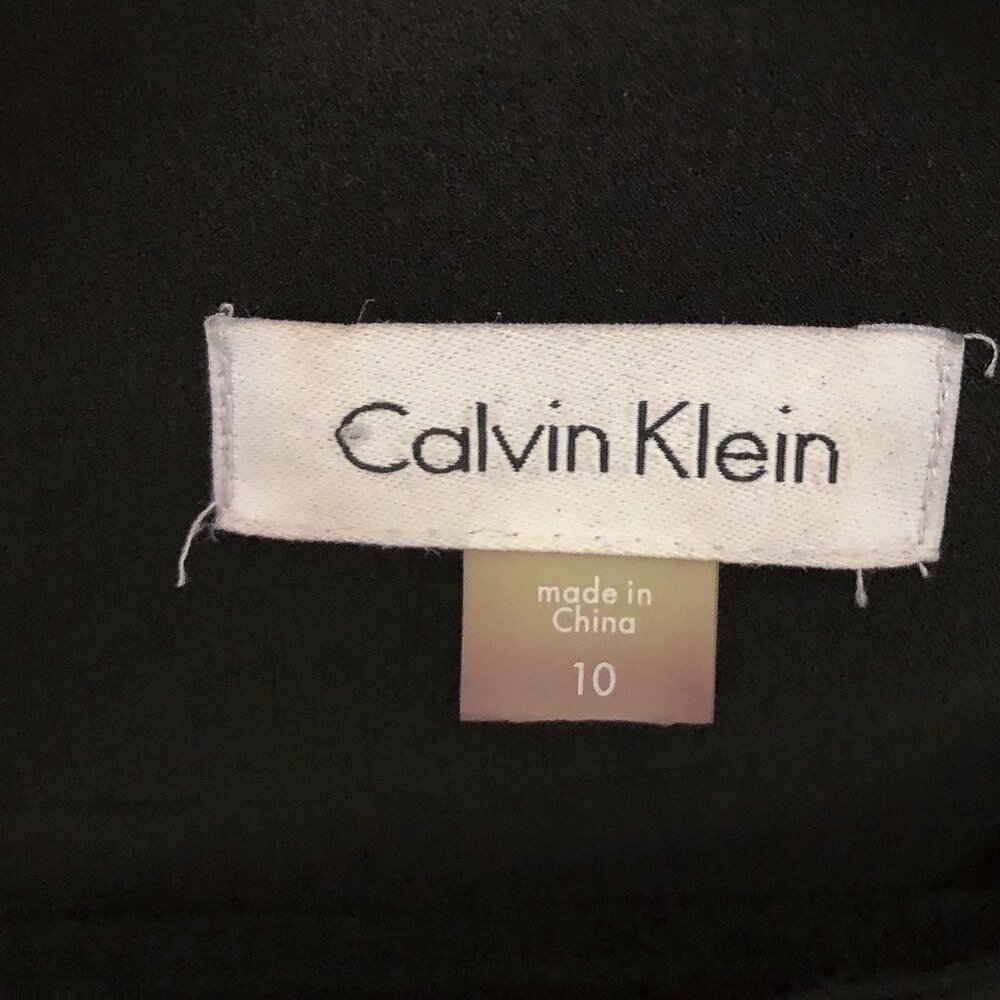 Calvin Klein Solid Black Square Neck Sleeveless S… - image 3